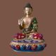 Lord Sitting Buddha with Stones Blessing Antique Idol Art Decor Gifts