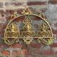 Laxmi Ganesh Saraswati wall haning brass decor statue sculpture