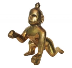 Brassware Little Krishna Statue For Temple